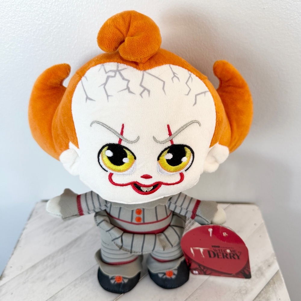 IT WELCOME TO DERRY Pennywise Evil Clown 9" Plush Horror Creepy‎ Cute Kawaii NEW